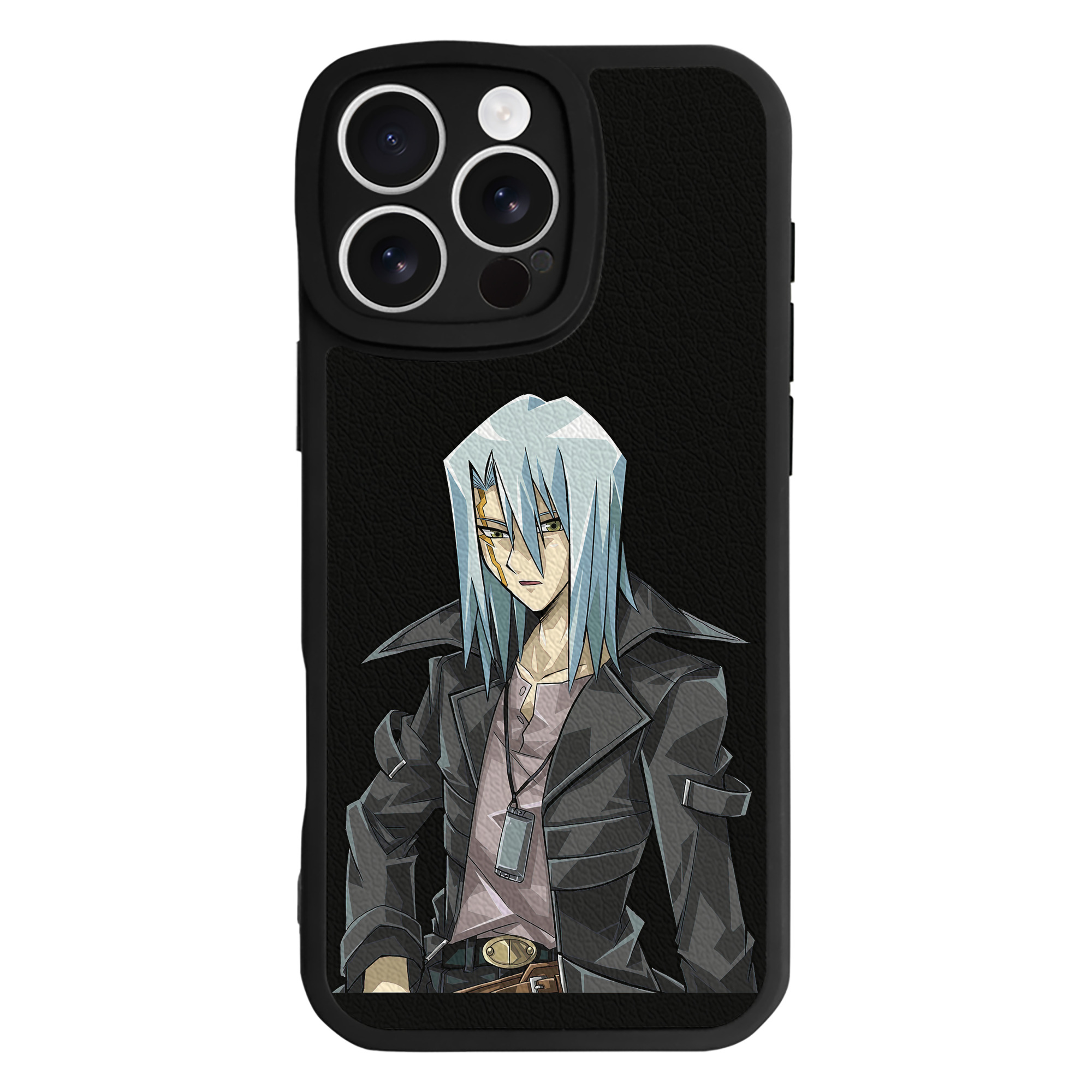 （画像用） 遊☆戯☆王 Yu-Gi-Oh! 【iPhone 16シリーズ対応】シリコンスマホケース（レザー調） 材質：シリコン